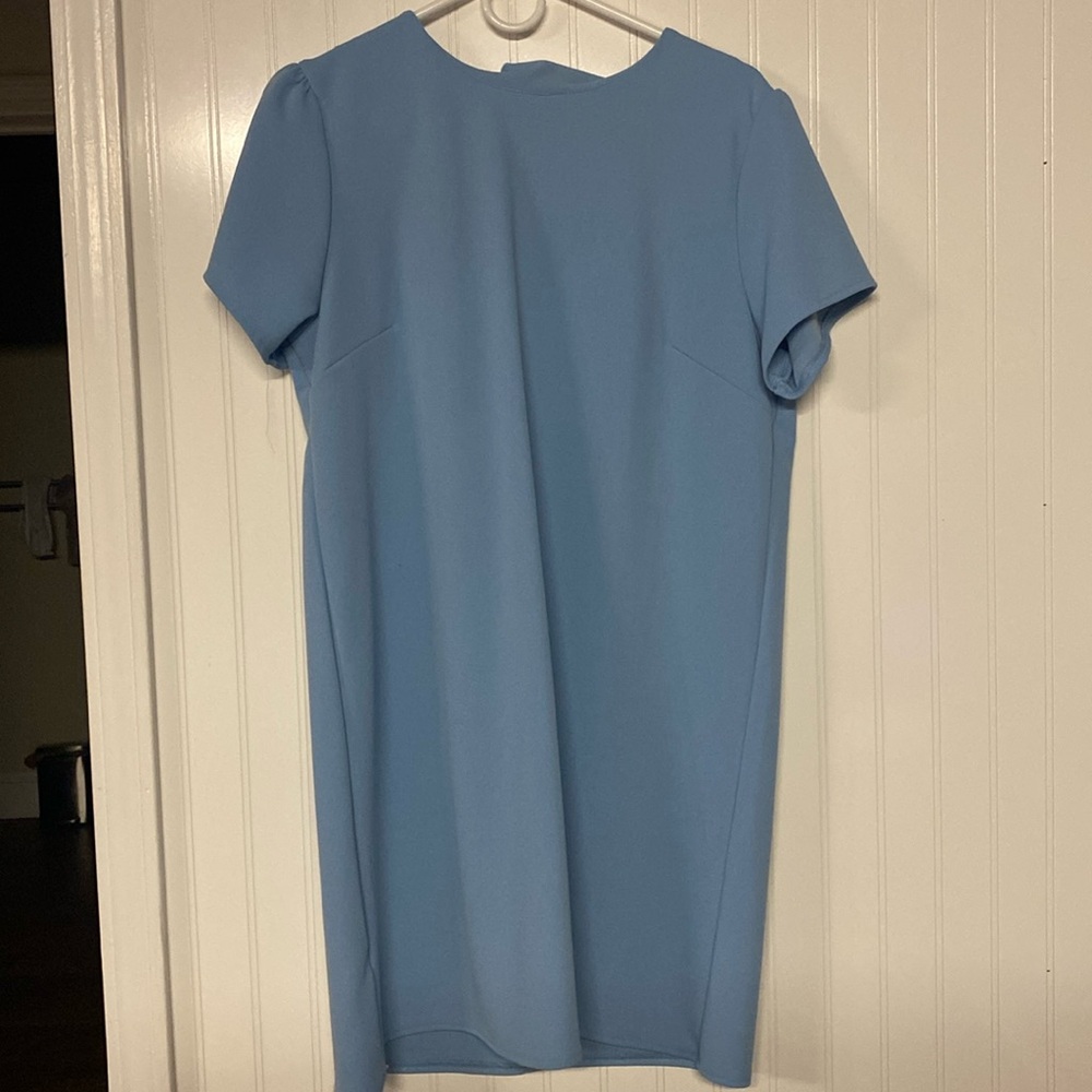 Blue shift dress